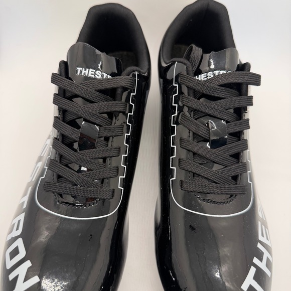 Thestron Black Patent Track Field Sprint Spikes Shoes Mens 7.5 Womens 9 EUR 40 main image 8